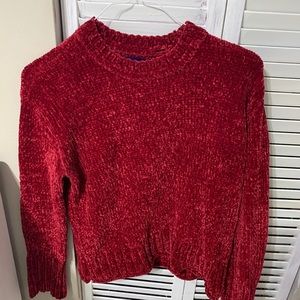 Red Fluffy Sweater